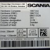 Scania instrument cluster 1887266, 1887244, 1887232