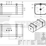 Kuro bakas šaldymo įrenginio 500L 560x640x1530 - 560x640x1530