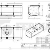 Fuel tank Mercedes Benz MP4 MP5 500L 565x650x1600 - A9604701403, A9604701903, A9604700204, A9604702404, A9604705202