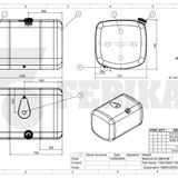 Polttoainesäiliö Mercedes Benz Actros MP4 MP5 480L 700x735x1100 - A9604704303, A9604704602, A9604705304, A9604707604