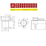 Hydrauloljetank 70L 330x480x500 för montering i ramen - 330x480x500