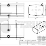 Bränsletank Iveco 400L 480x670x1420 - 480x670x1420