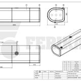 Fuel tank Volvo / Renault 625L 560x675x2030 - 20504495, 7420504495, 21516482, 7421516482