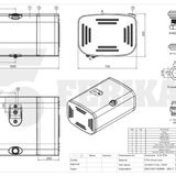 Kuro bakas Scania 300L 505x700x1000 - 1361698, 1424271, 1902142, 2371389