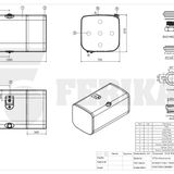 Kuro bakas Scania 500L 670x700x1265 - 1369744, 1423689, 1517307, 1871190